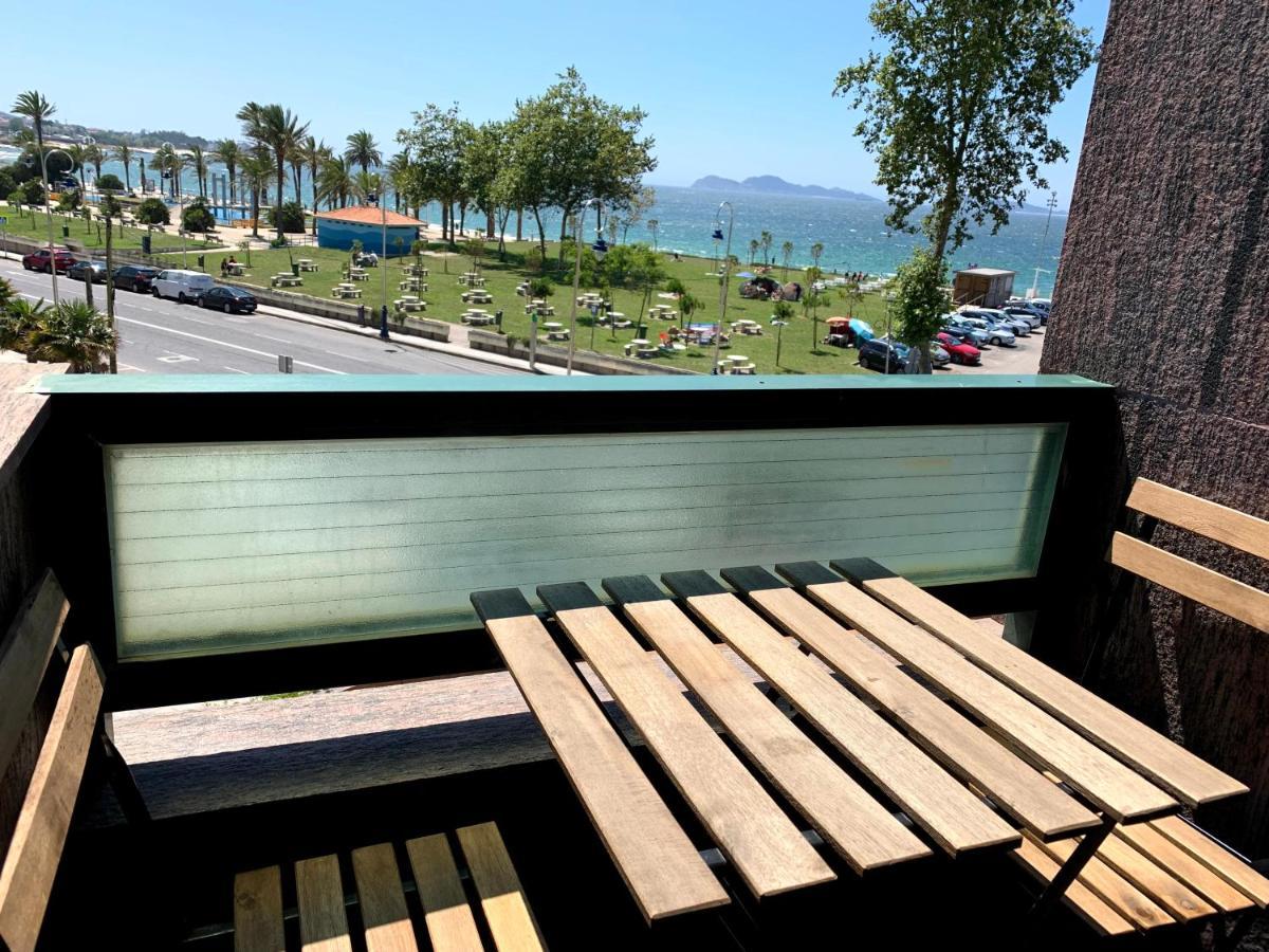 Apartamentos En Playa De Samil Primera Linea De Playa Pe Na Areia Vigo Bagian luar foto